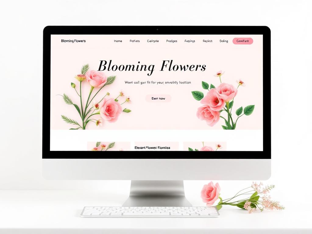 Blooming Flowers — Elegant florist website with online ordering, beautiful gallery, and local delivery options