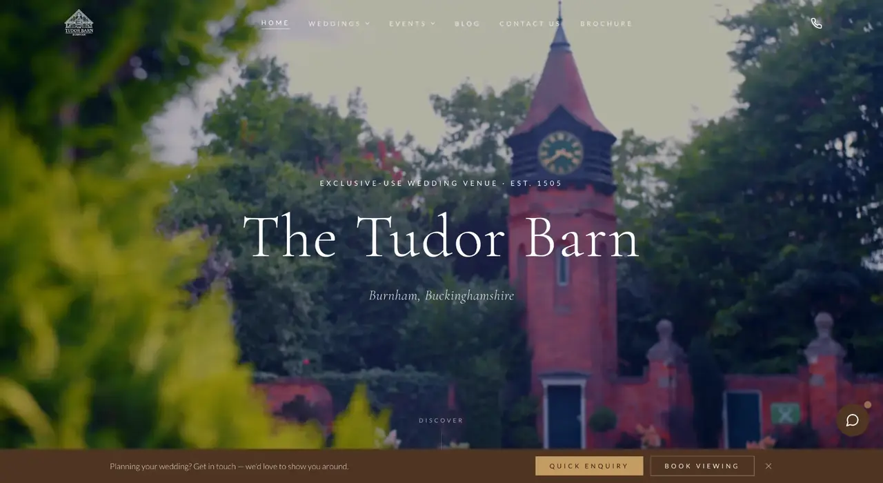 The Tudor Barn website